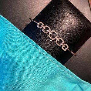 Sterling Silver Diamond Bracelet